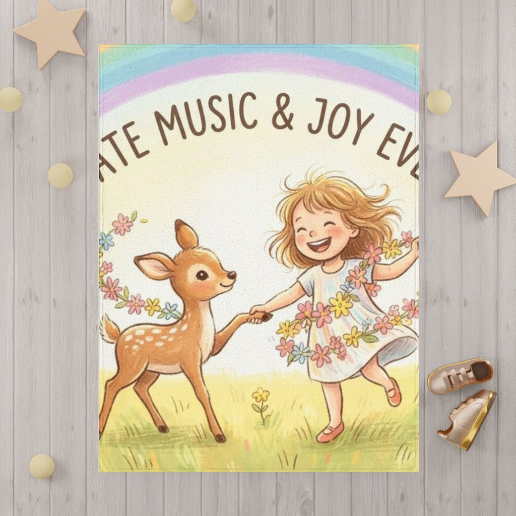 Toddler Blanket - Joyful Meadow Snuggle | Echovira Gallery