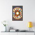 Framed Vertical Poster - Unity Mandala Folk Art (11×14... |...