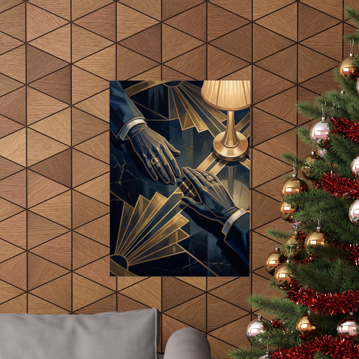 Matte Vertical Posters - Speakeasy Noir (8×10 & 36×54) |...
