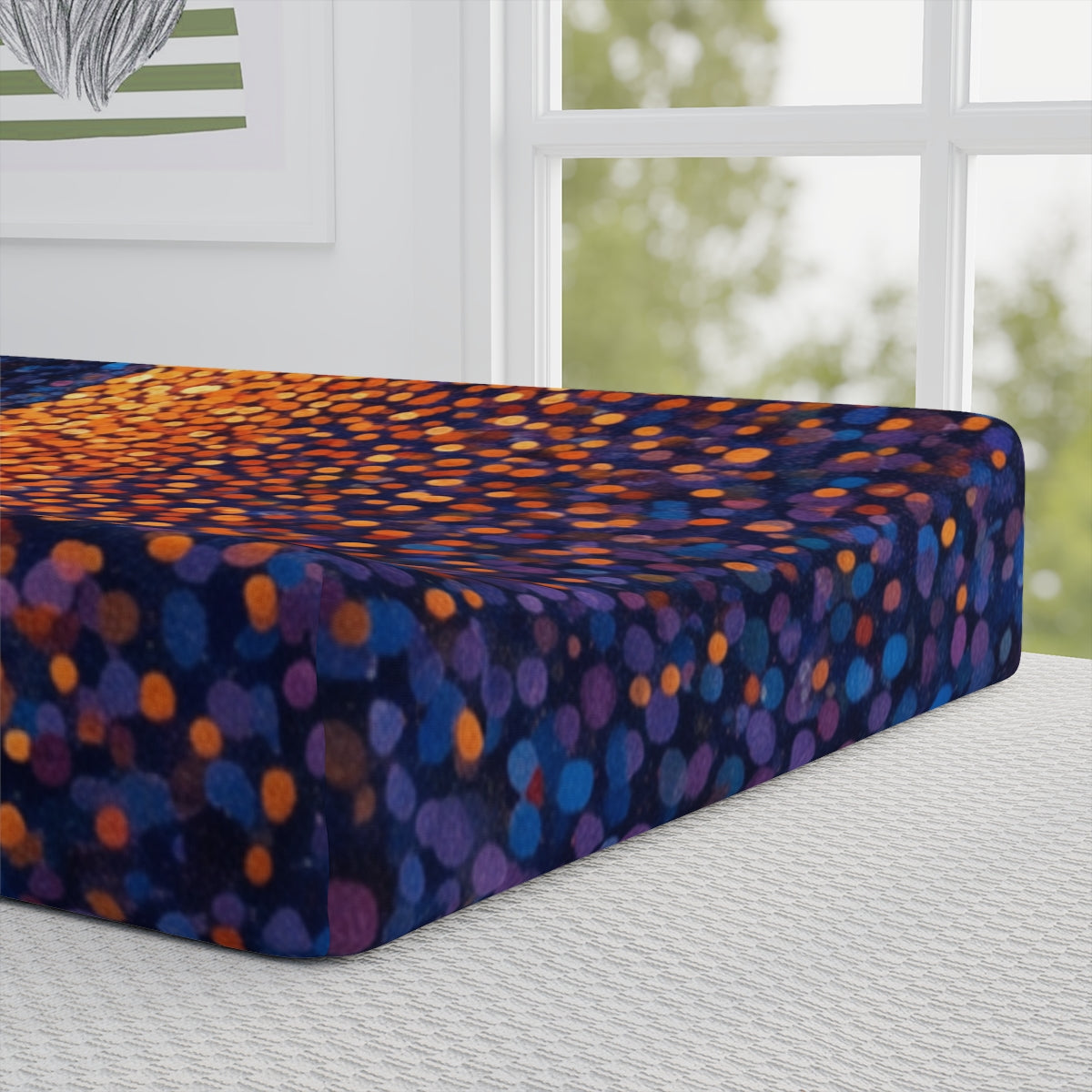 Baby Changing Pad Cover with Luminous Portal Art
