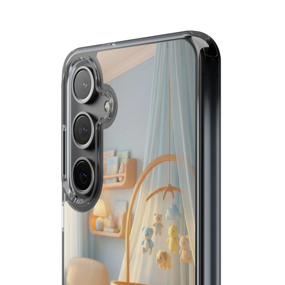 Clear Impact-Resistant Cases - Soft Blue Clear Phone Case...