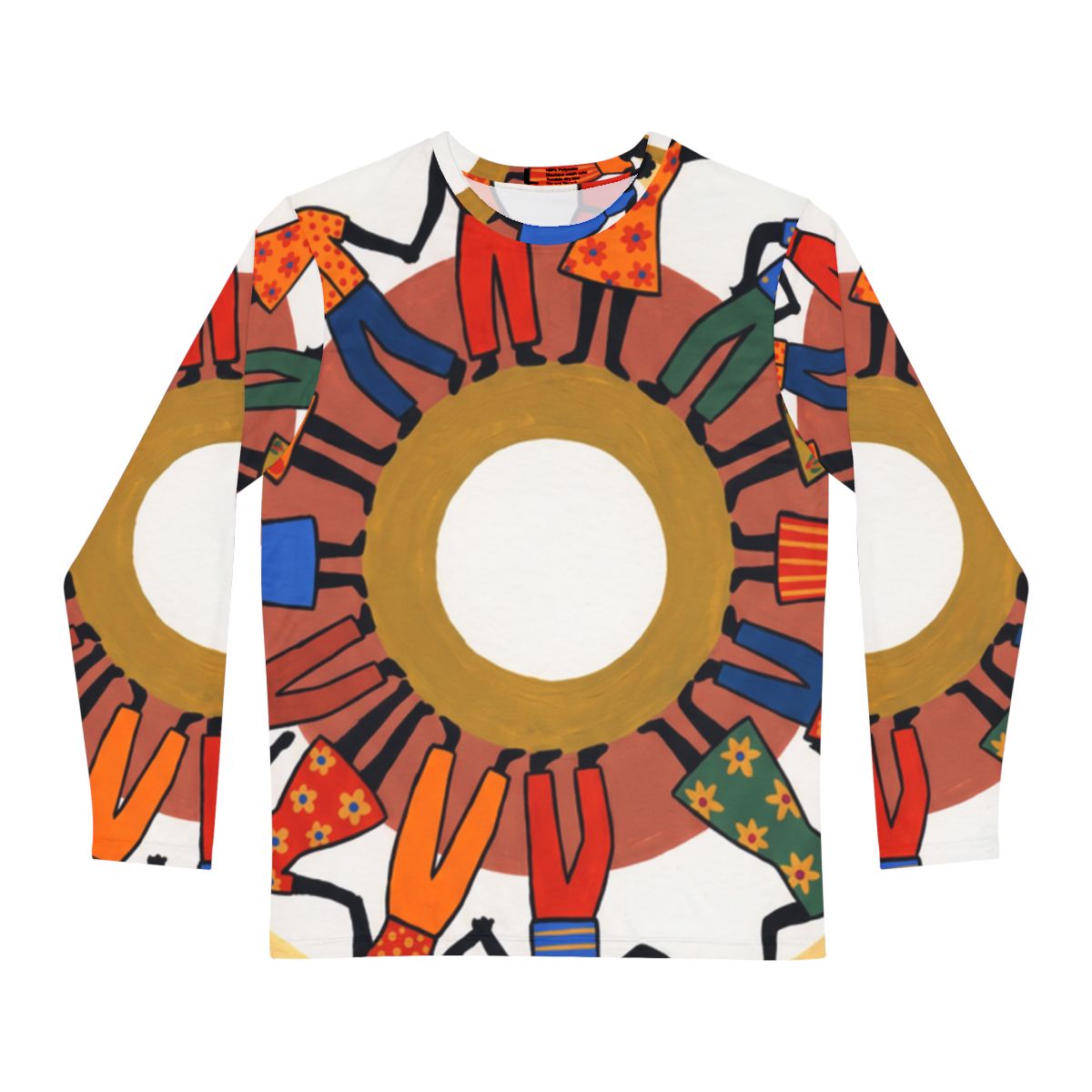 Men's Long Sleeve Shirt - Unity Mandala Folk Art | Echovira...