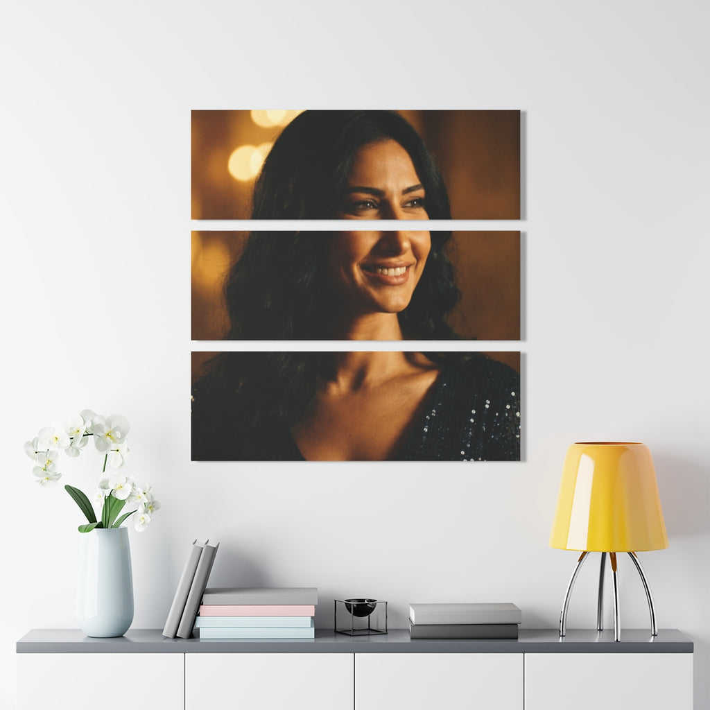 Triptych Acrylic Print - Golden Glamour — Landscape
