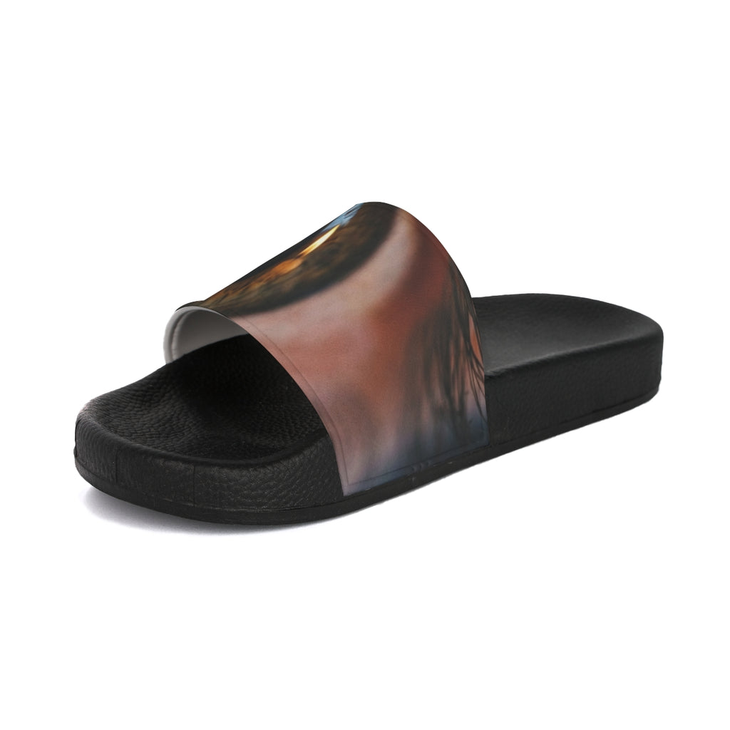 Men's Slide Sandals - Amber Iris Reflection Fine Art Print |...