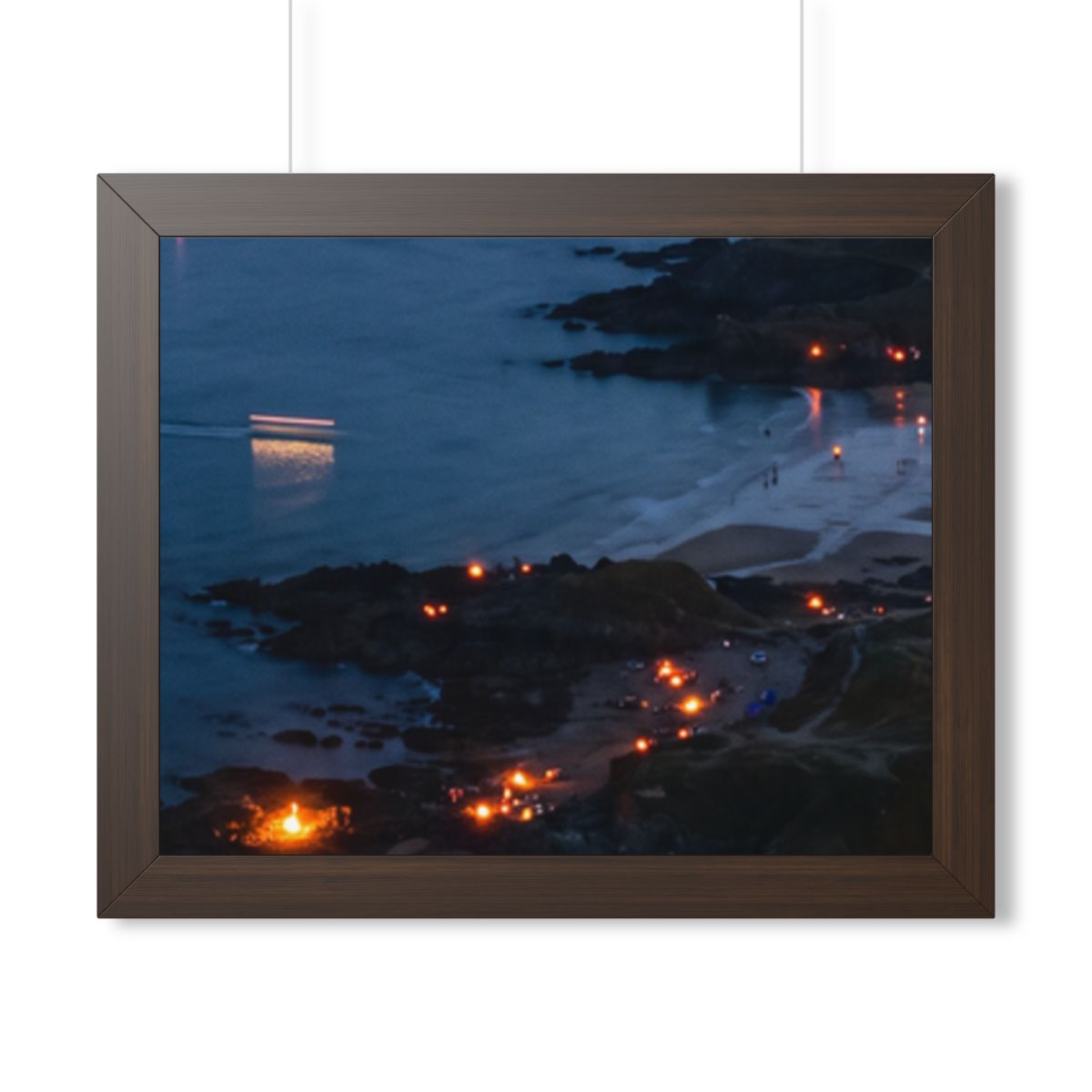 Framed Horizontal Poster - Coastal — Walnut (14×11, 16×12......