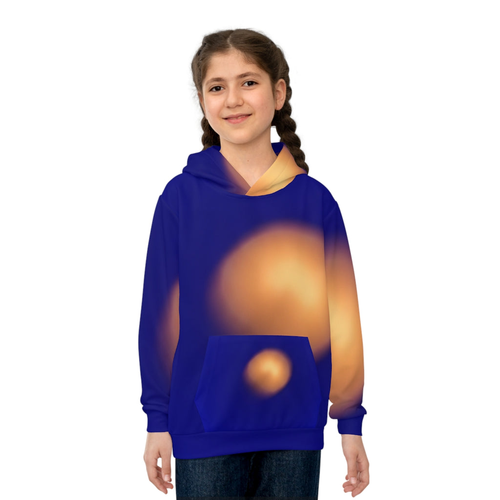 Children's Hoodie with Glowing Cobalt Orb