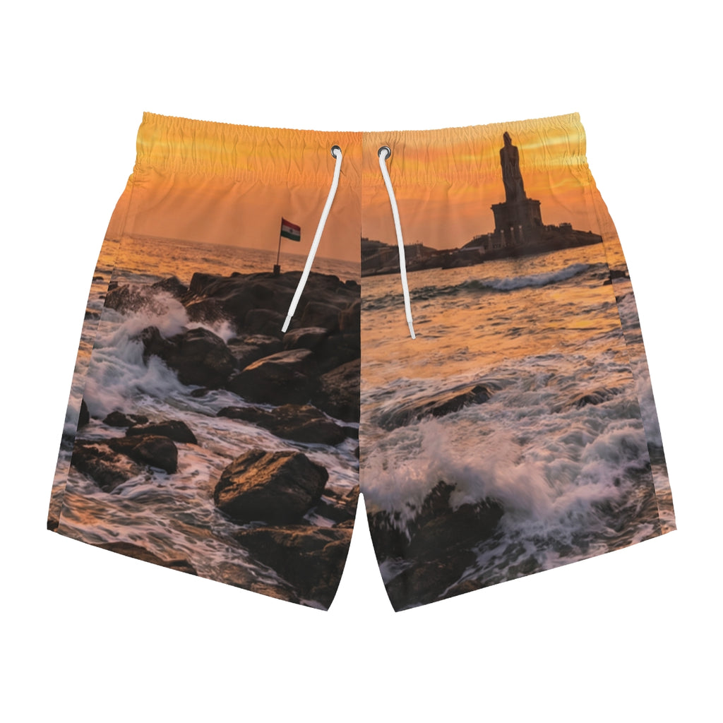 Swim Trunks - Crashing Ocean Waves Glow