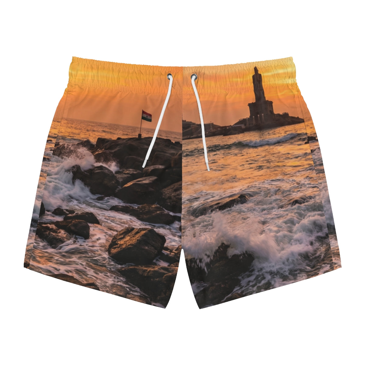 Swim Trunks - Crashing Ocean Waves Glow