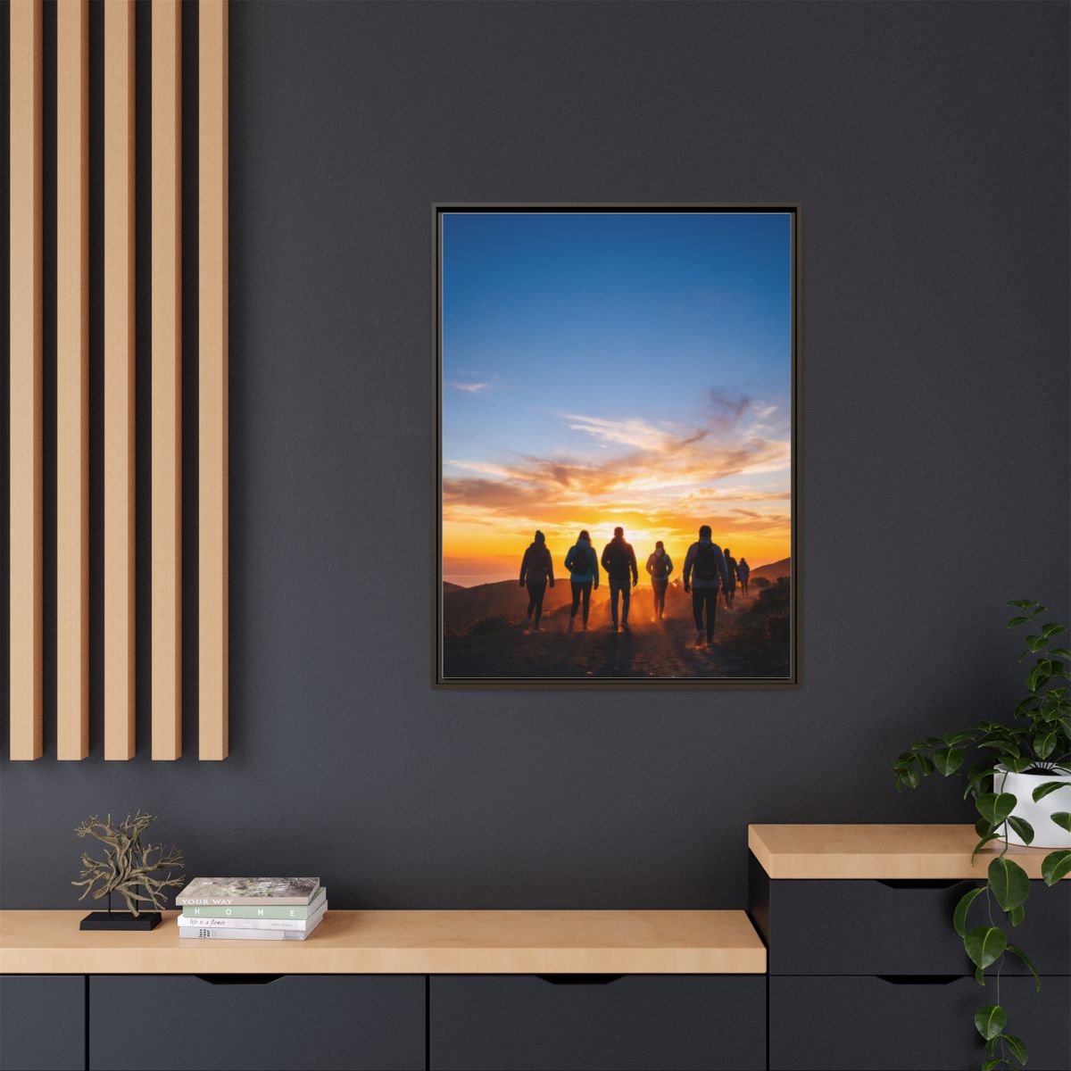 Matte Canvas, Framed - Epic Dawn Trek