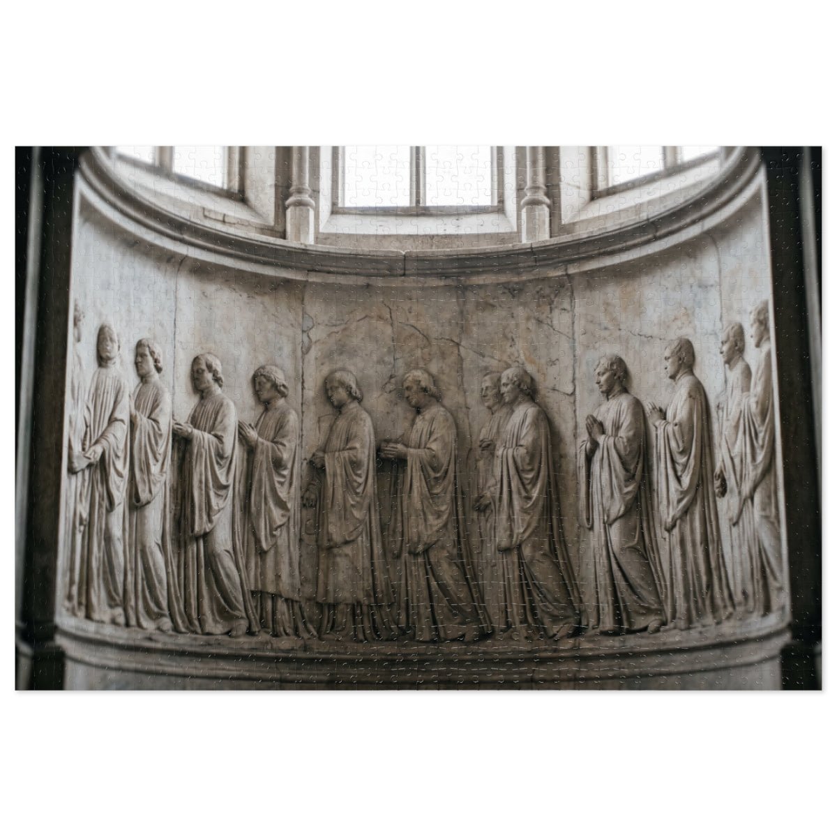 Jigsaw Puzzle with Tin - Gothic Frieze Procession Wall Decor...