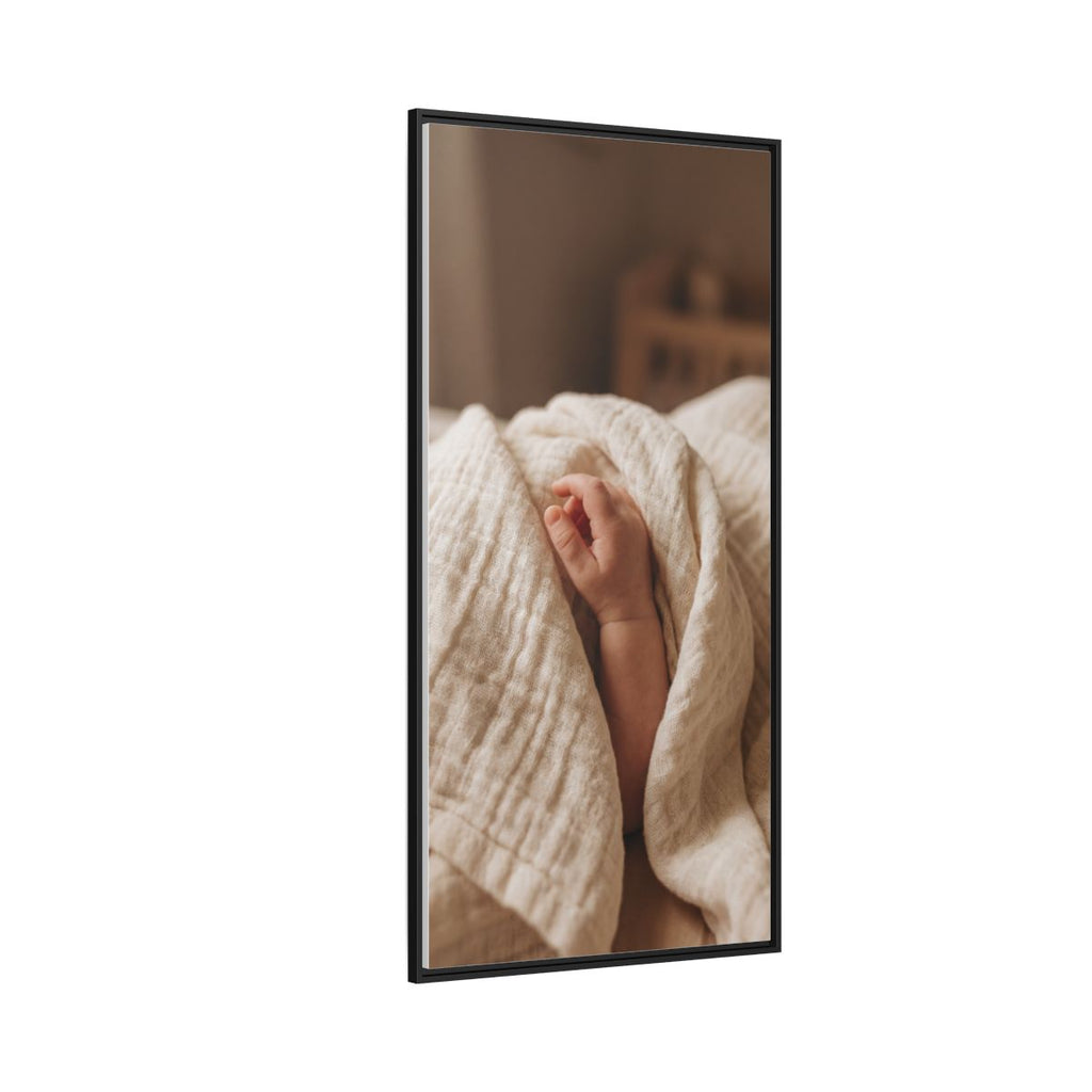 Framed Matte Canvas - Neutral Nursery — Black / 1.25"