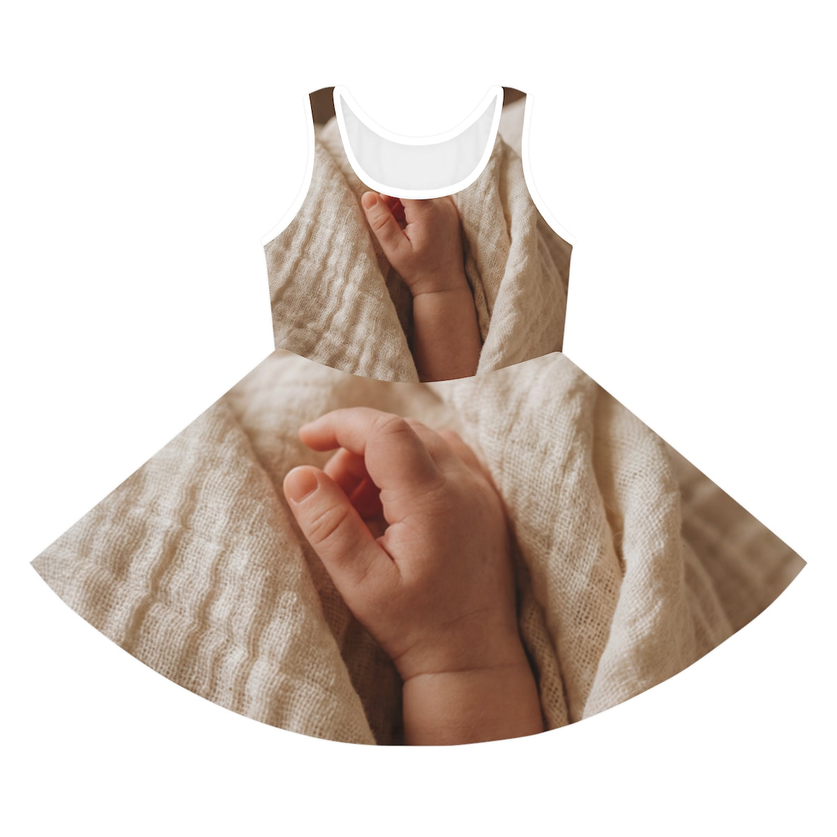 Girls' Sundress - Soft Boho Neutrals