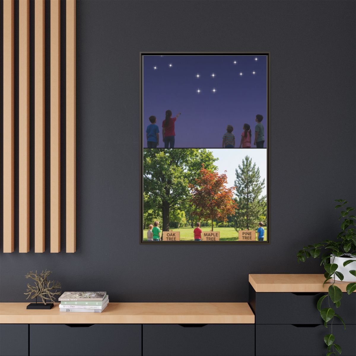 Framed Matte Canvas - Discovery — Espresso / 1.25"