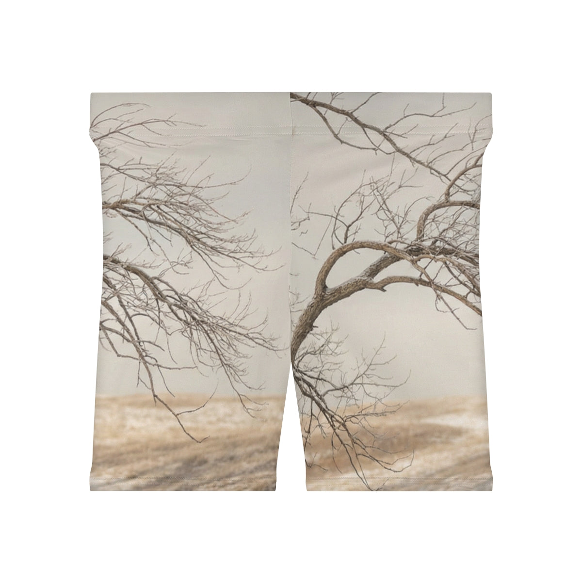 Women's Biker Shorts - Winter Branch Solitude Landscape |...