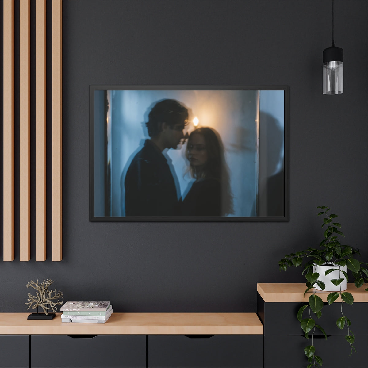 Midnight Reflections Framed Poster - Dark Academia Art... |...