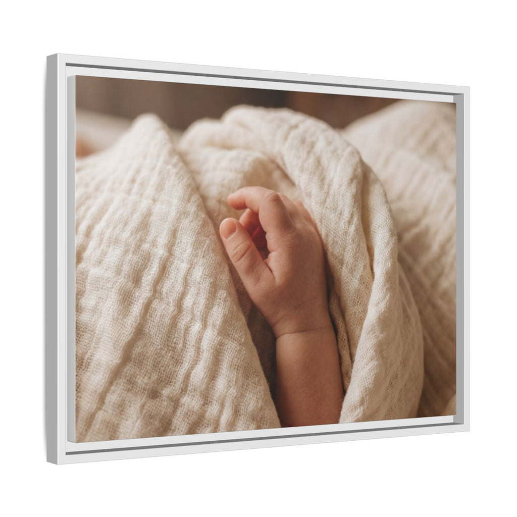 Framed Canvas - Soft Nursery Photography