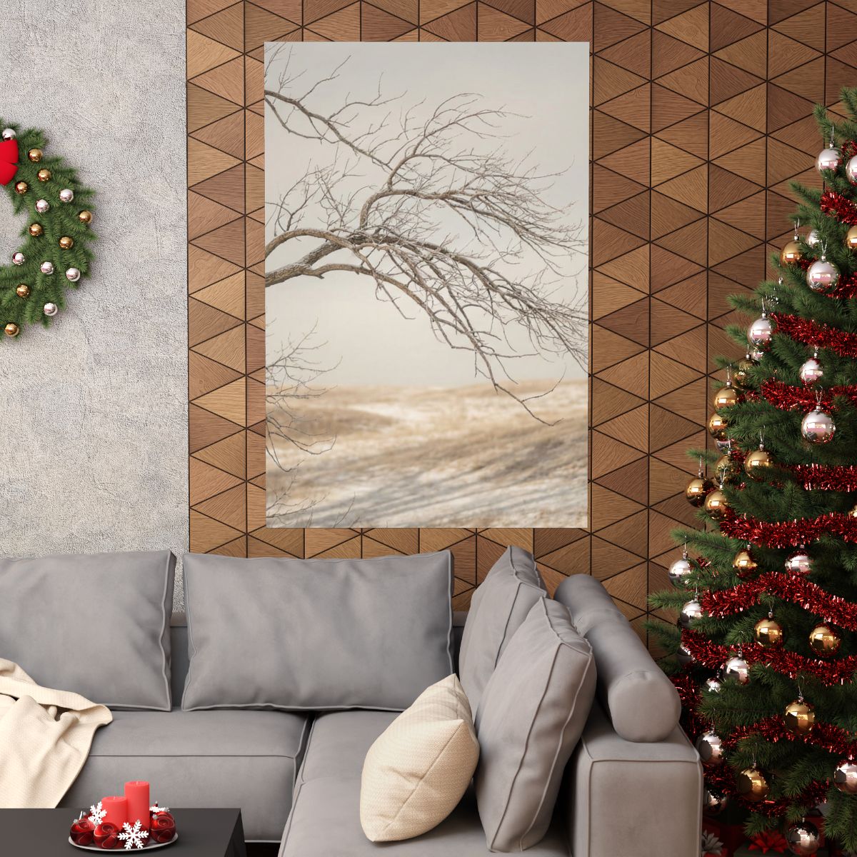 Matte Vertical Posters - Winter Branch Solitude Landscape......