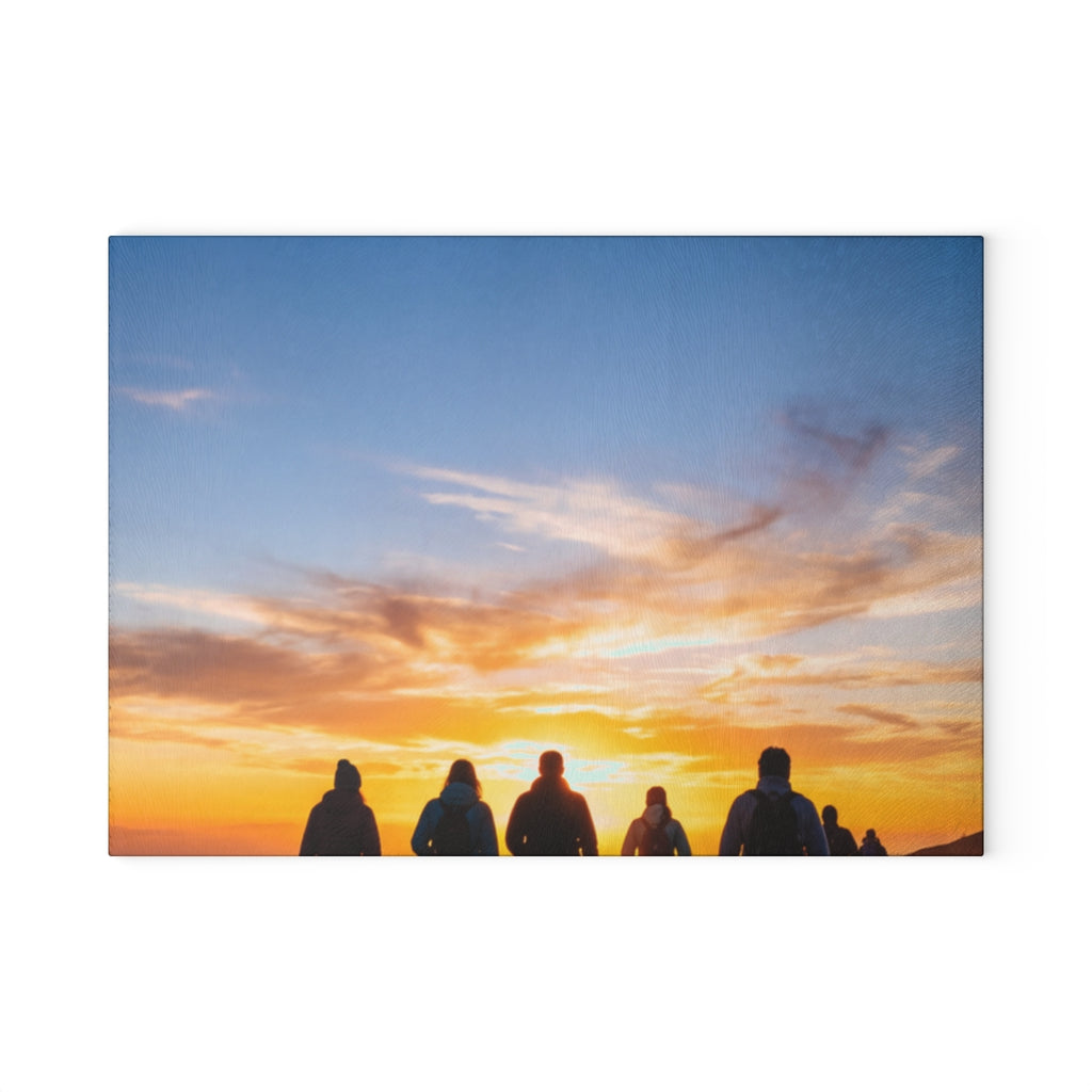 Glass Cutting Board - Sunset Trails Prep