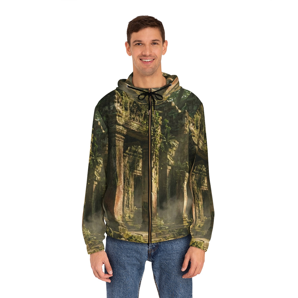 Men's Full-Zip Hoodie - Ancient Haven | Echovira Gallery