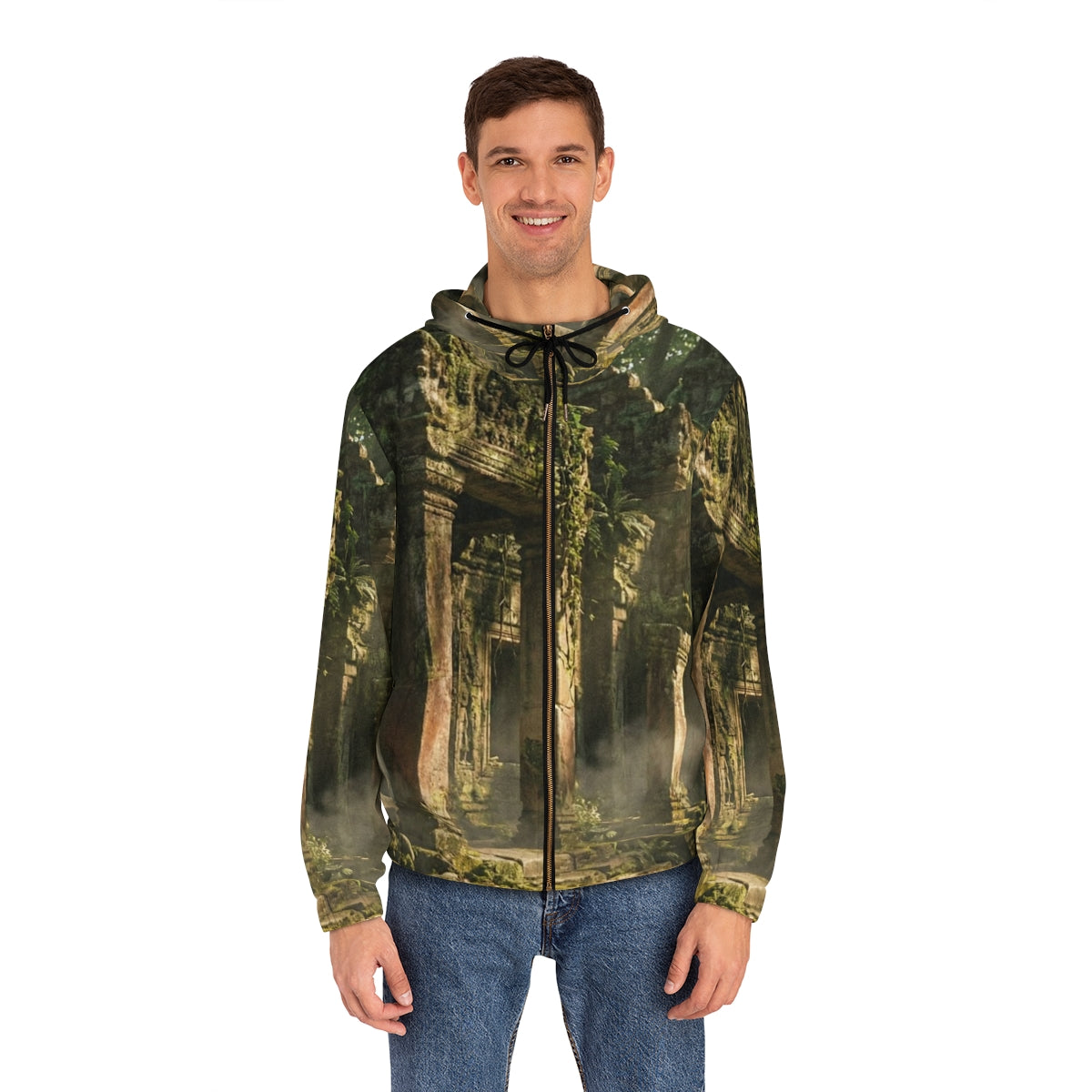 Men's Full-Zip Hoodie - Ancient Haven | Echovira Gallery