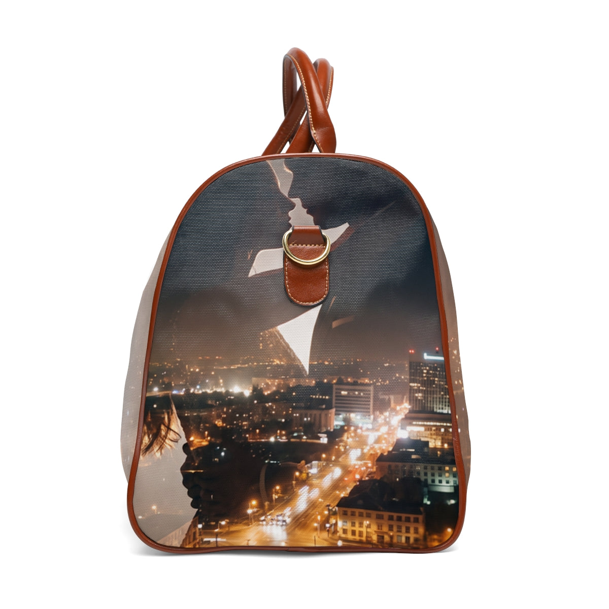 Waterproof Travel Bag - Night City Escape | Echovira Gallery