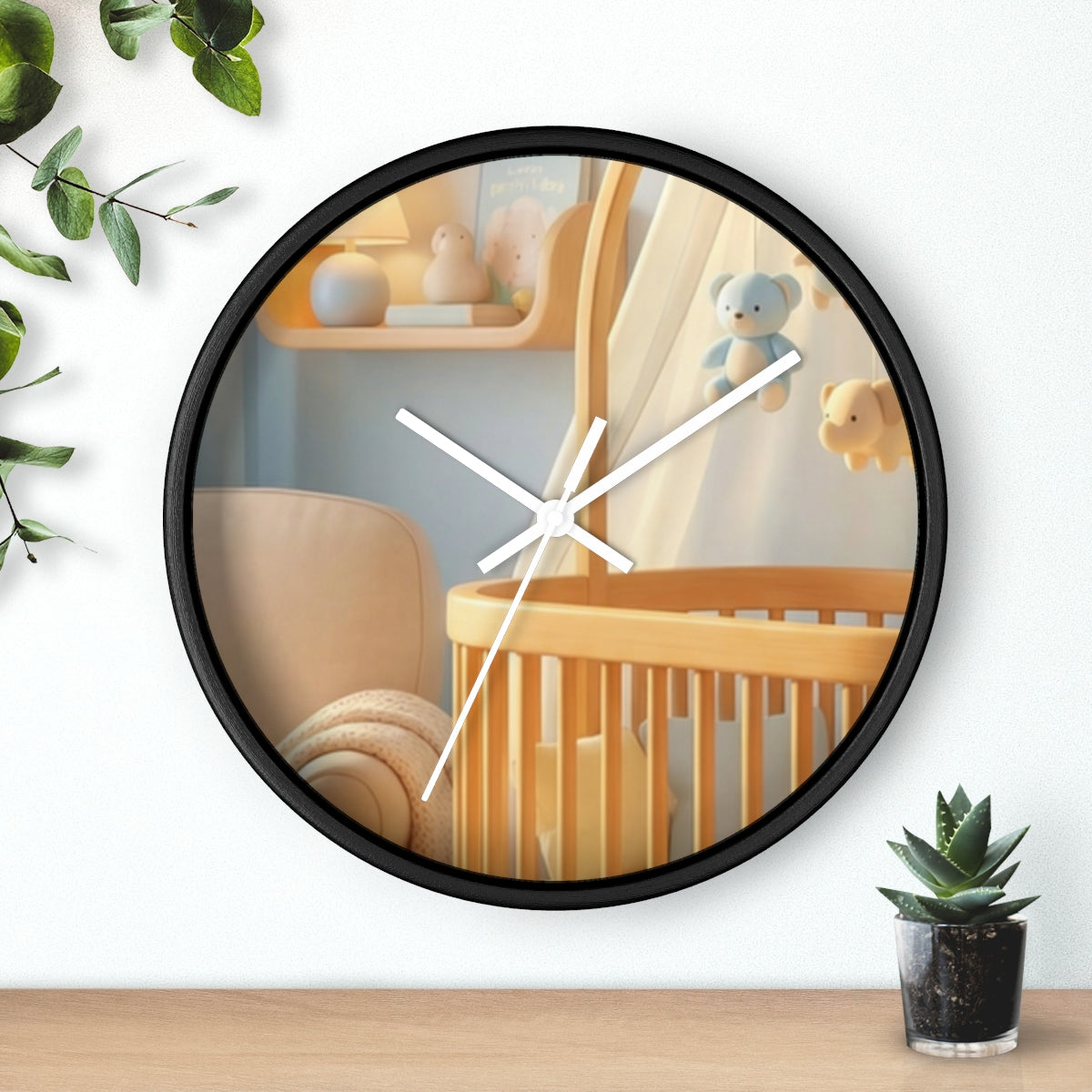 Wall Clock - Dreamy Serene Nursery Art | Echovira Gallery