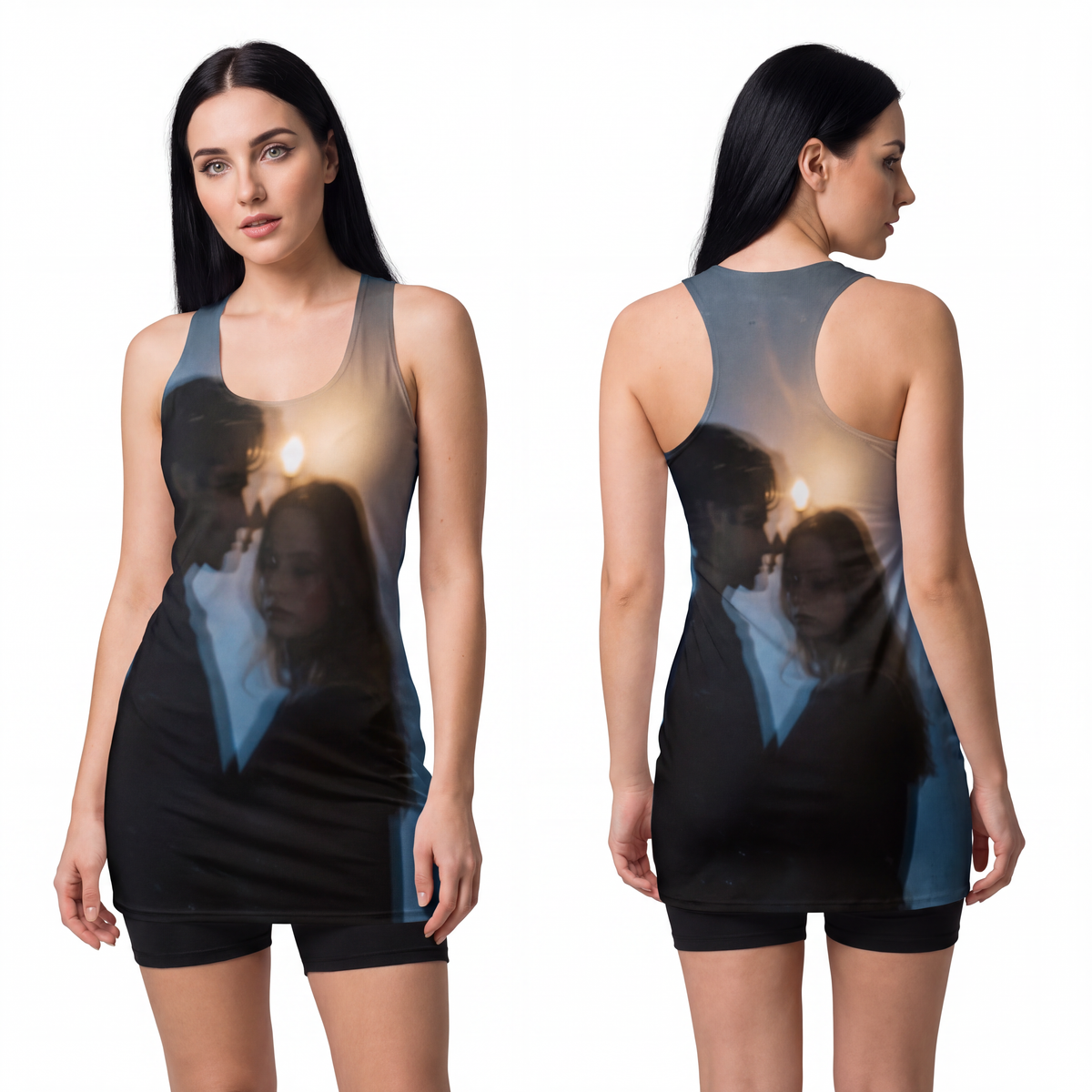Women's Cut & Sew Racerback Dress - Midnight Reflections......