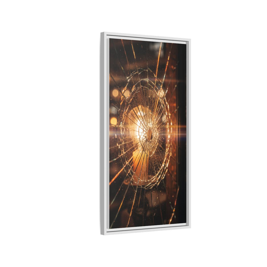 Framed Matte Canvas - Shattered Glass