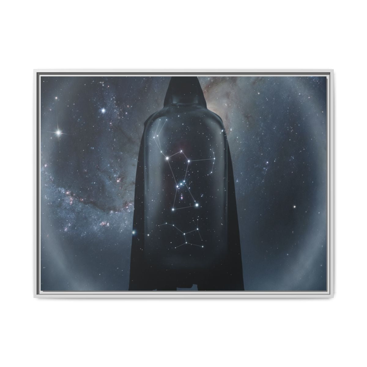Framed Matte Canvas - Cosmic Sentinel — White / 1.25" (10×8...