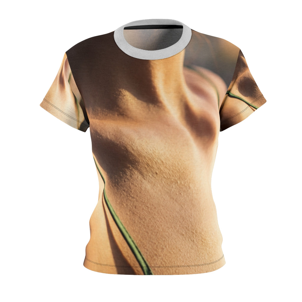 Golden Hour Women's Cut Tee - Emerald Sunset | Echovira...