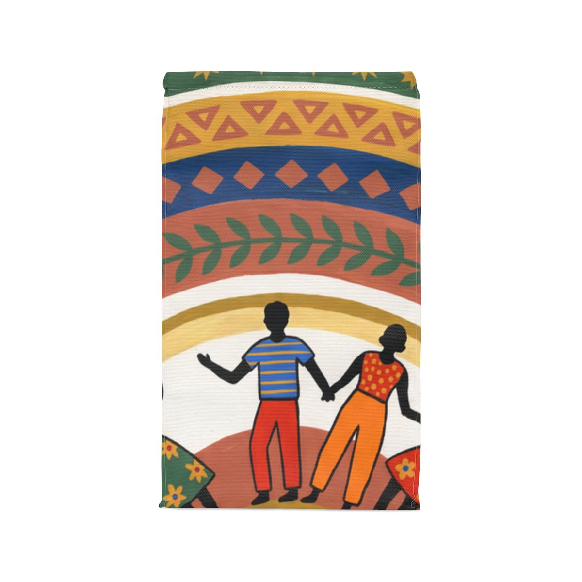 Polyester Lunch Bag - Unity Mandala Folk Art | Echovira...