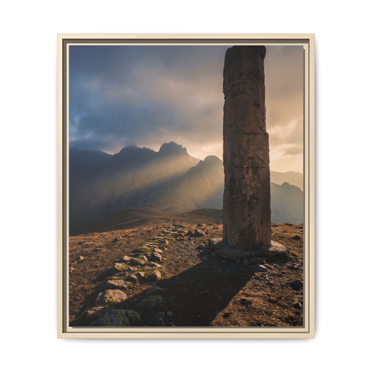 Framed Matte Canvas - Sun Peak