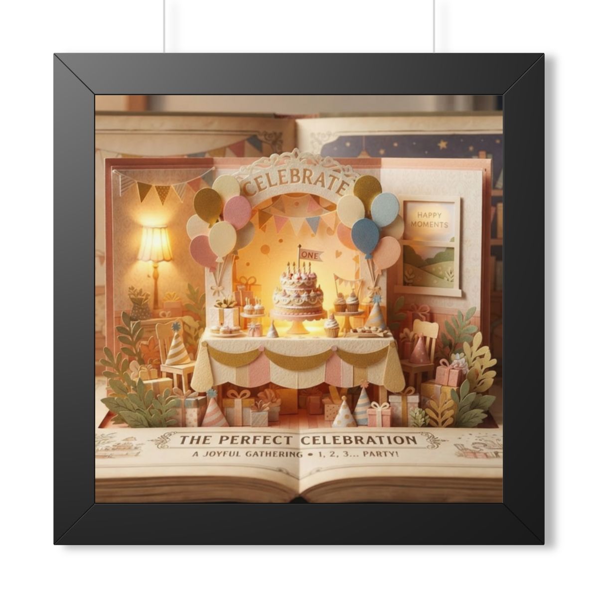 Framed Horizontal Poster - Storybook World — Black (14×11......