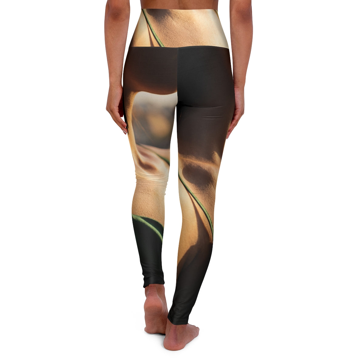 Yoga Leggings - Sunlit Emerald Flow