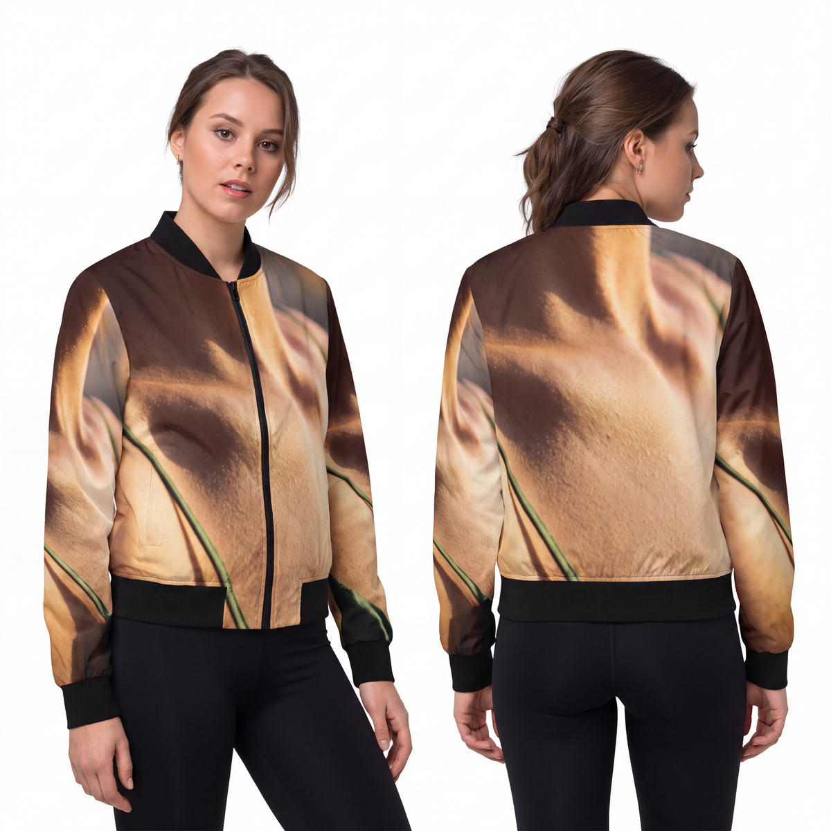 Golden Hour Bomber Jacket - Women's Emerald | Echovira...