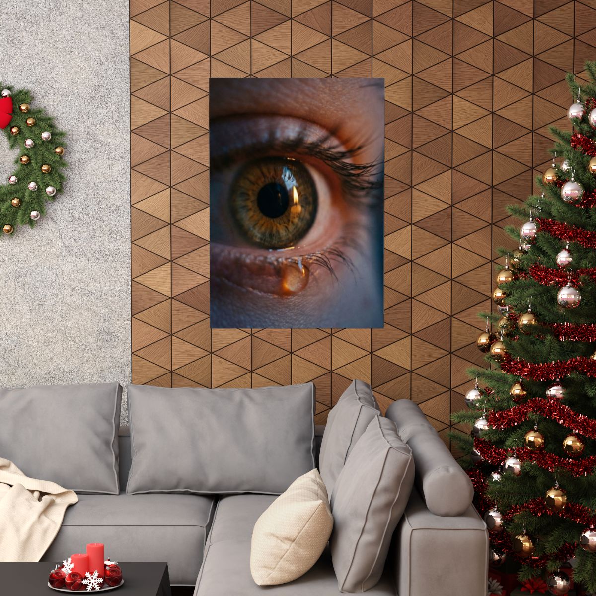 Matte Vertical Posters - Amber Iris Reflection Fine Art... |...