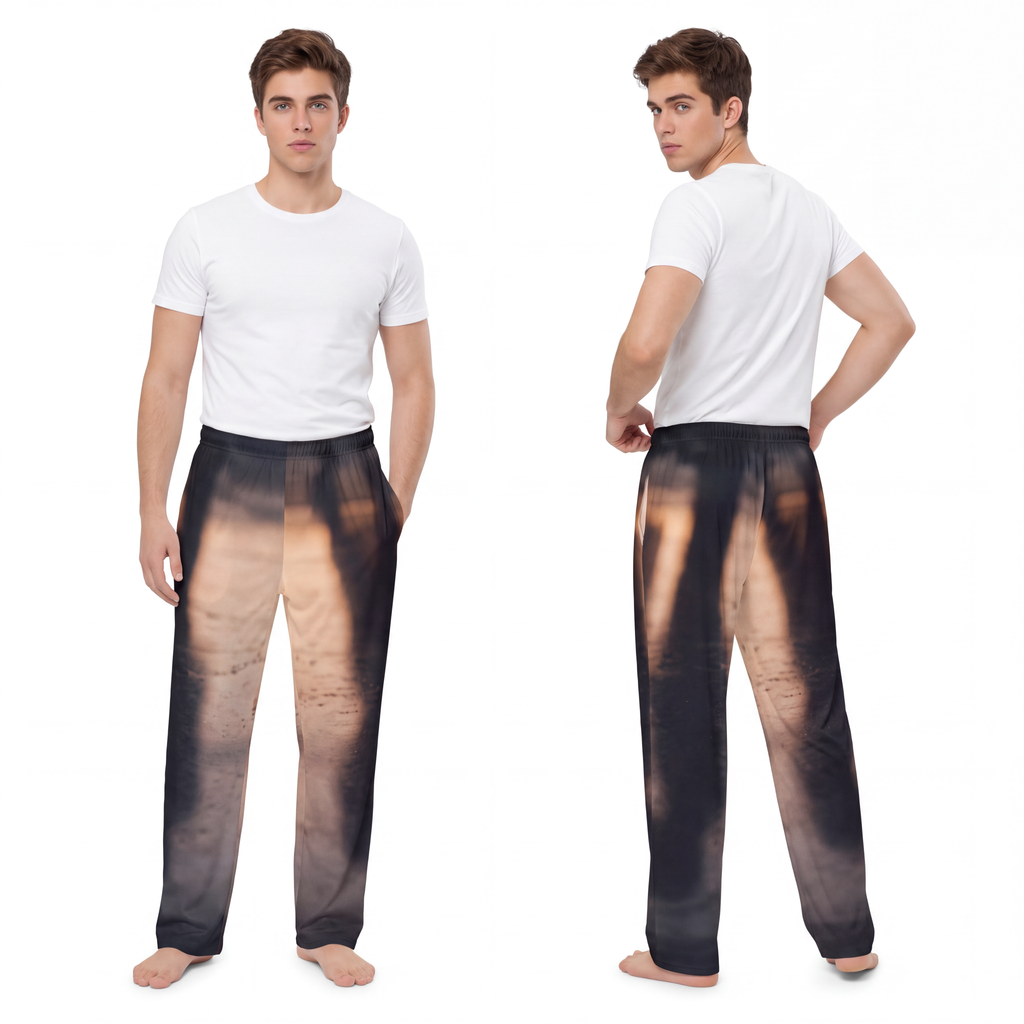Men's Pajama Pants - Golden Shadows Shadow Play Poster... |...