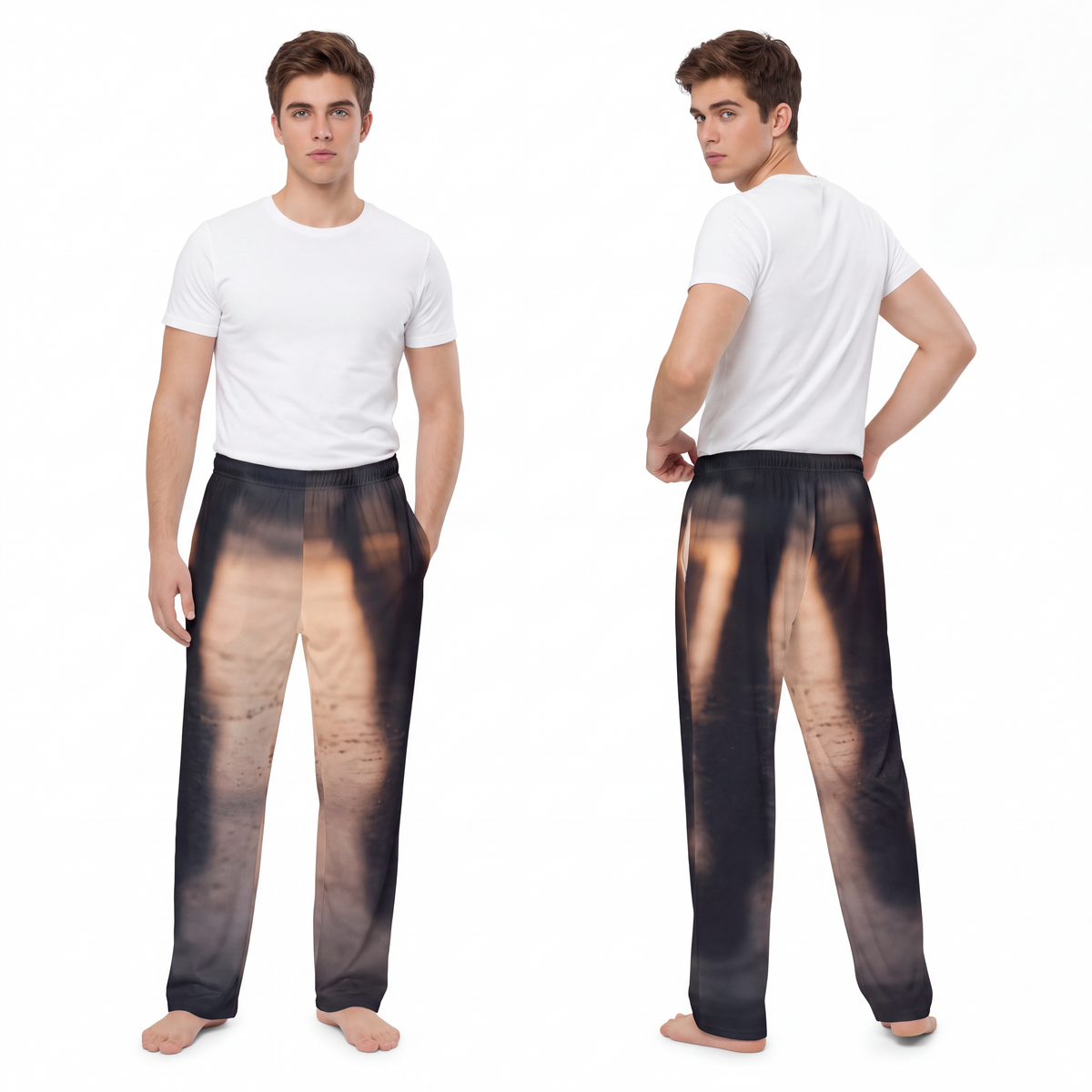 Men's Pajama Pants - Golden Shadows Shadow Play Poster... |...