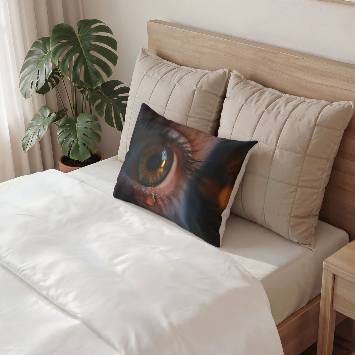Cotton Pillow Sham - Midnight Reflection