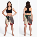 Athletic Long Shorts - Vintage Persian Lion and Sun Flag Art...
