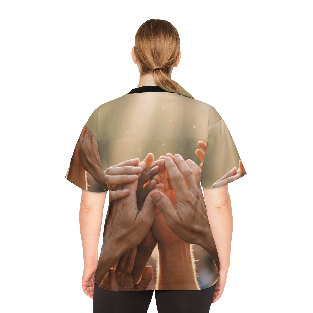 Unisex Football Jersey - Golden Rays of Unity Wall Art |...