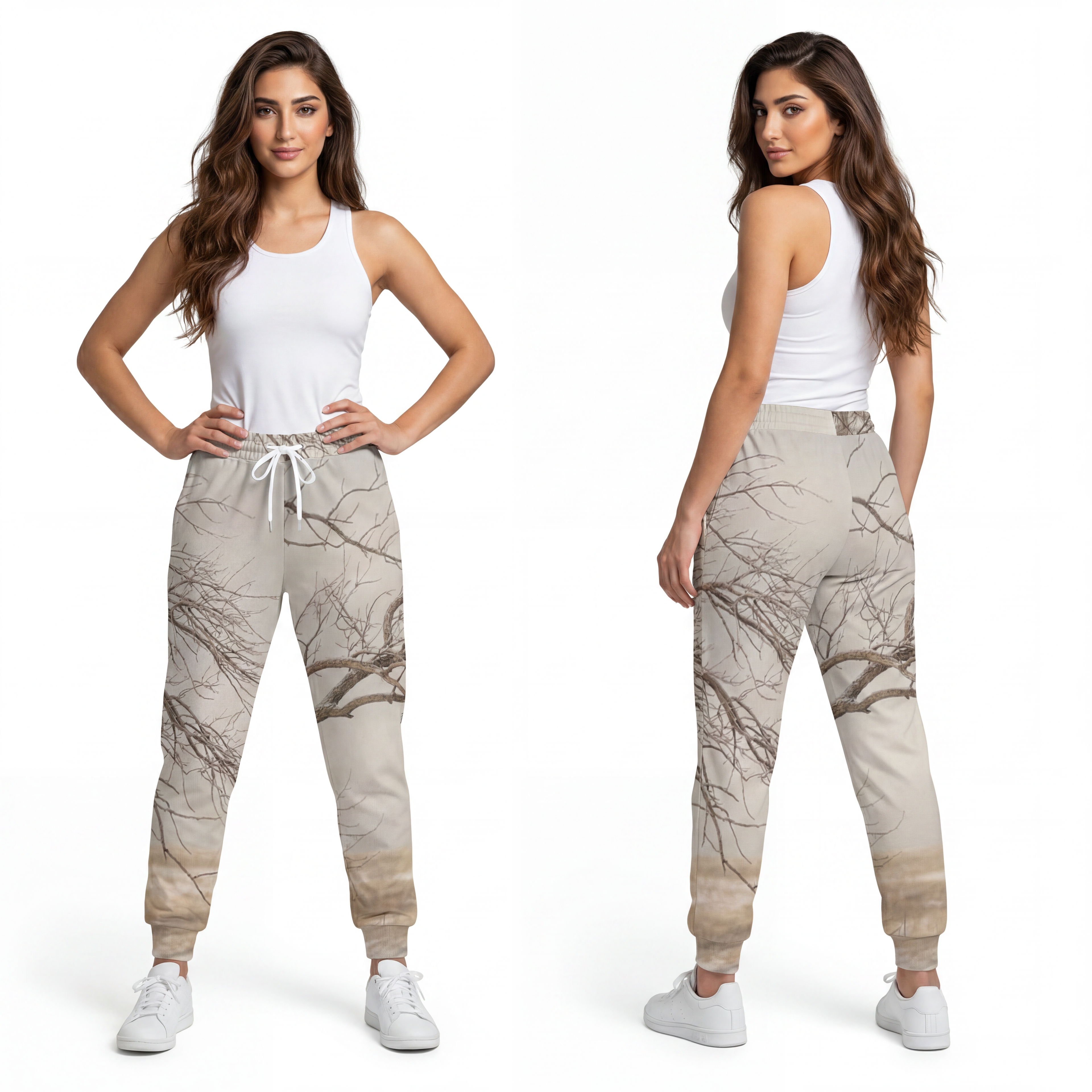 Athletic Joggers - Cozy Winter Solitude | Echovira Gallery
