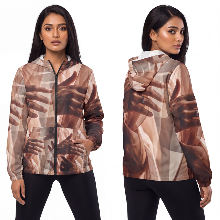 Unisex Windbreaker Jacket - Veiled Touch