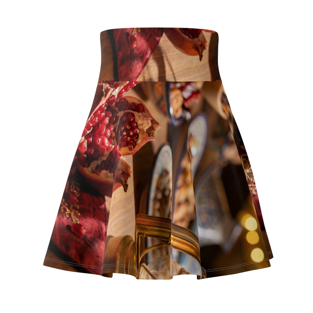 Women's Skater Skirt - Amber Twilight Feast | Echovira...