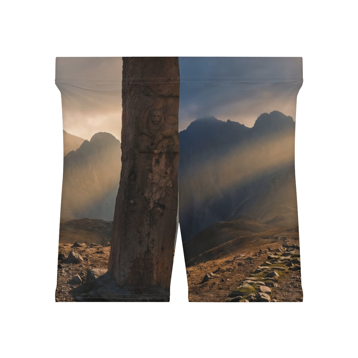 Women's Biker Shorts - Mystic Monolith Ancient Persian... |...
