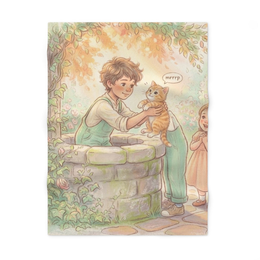 Soft Fleece Baby Blanket - Gentle Kitten Dream