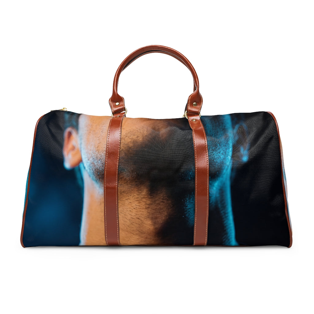 Waterproof Travel Bag - Neon Horizon Portrait | Echovira...