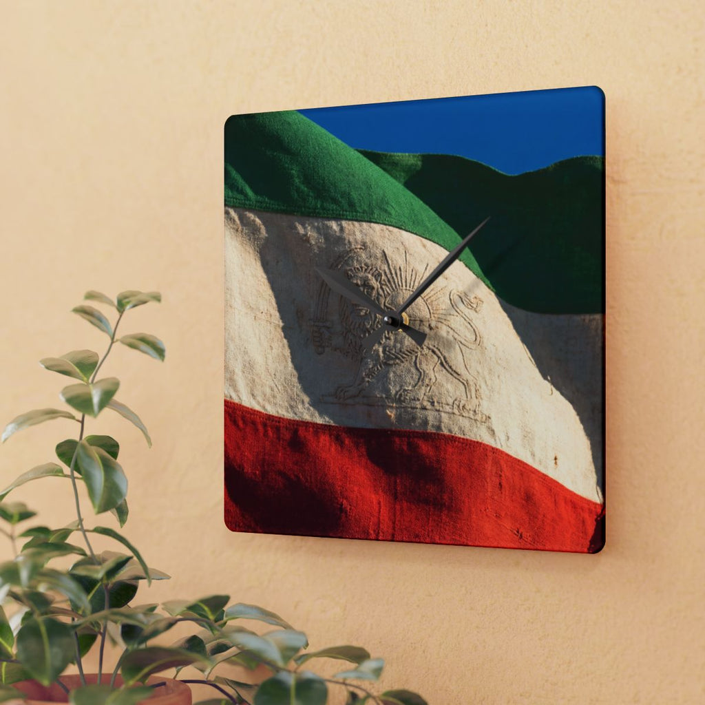 Acrylic Wall Clock - Vintage Persian