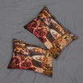 Spun Polyester Lumbar Pillow - Cozy Amber Glow | Echovira...