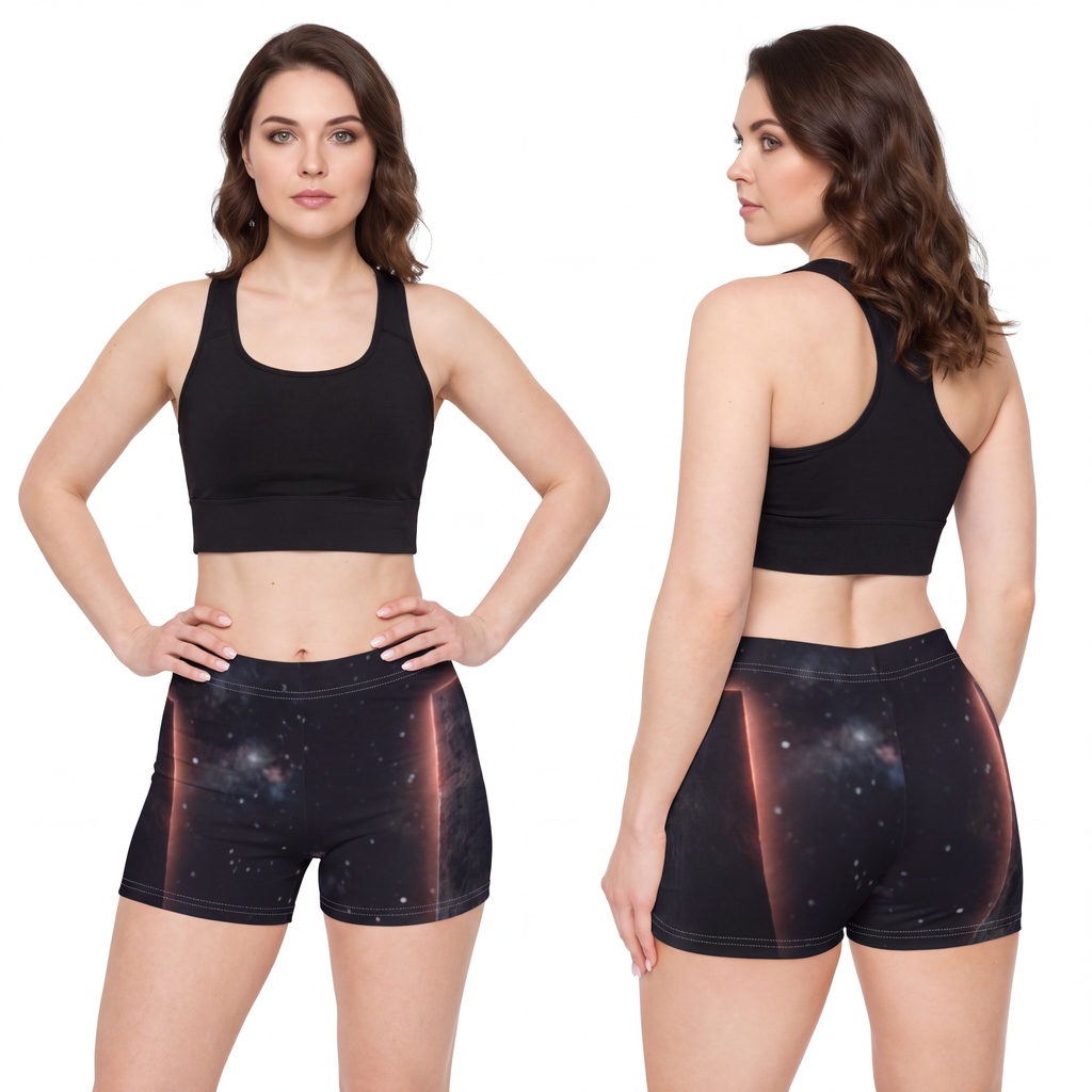 Women's Shorts - Astral Monolith Casual Summer | Echovira...